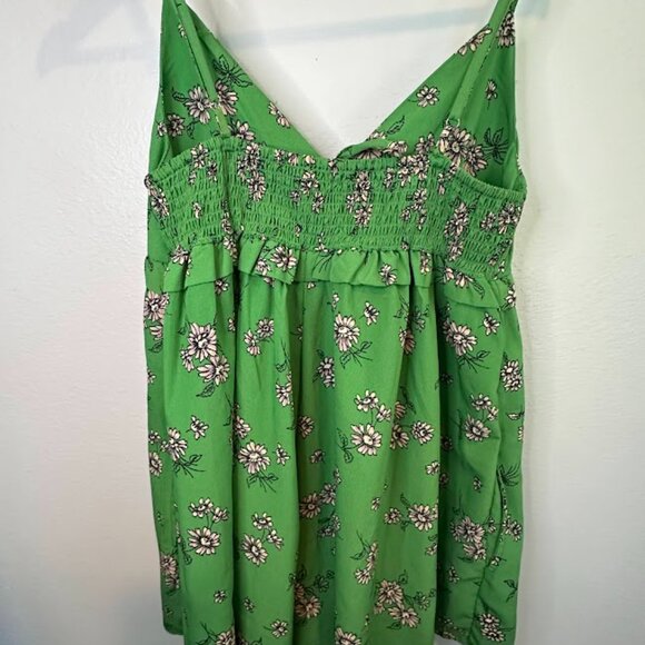 Urban Outfitters Mara Green Floral Romper - S - Picture 3 of 12